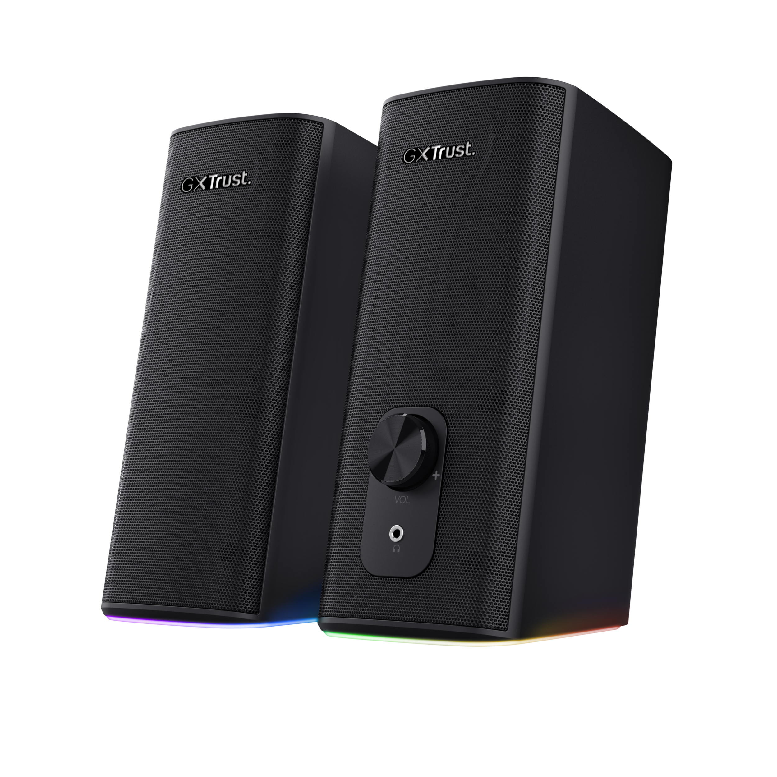 Trust GXT 612 CETIC Bluetooth Speaker – Bluetooth speaker set – Bedraad & draadloos – RGB‑verlichting – USB‑gevoed – Zwart