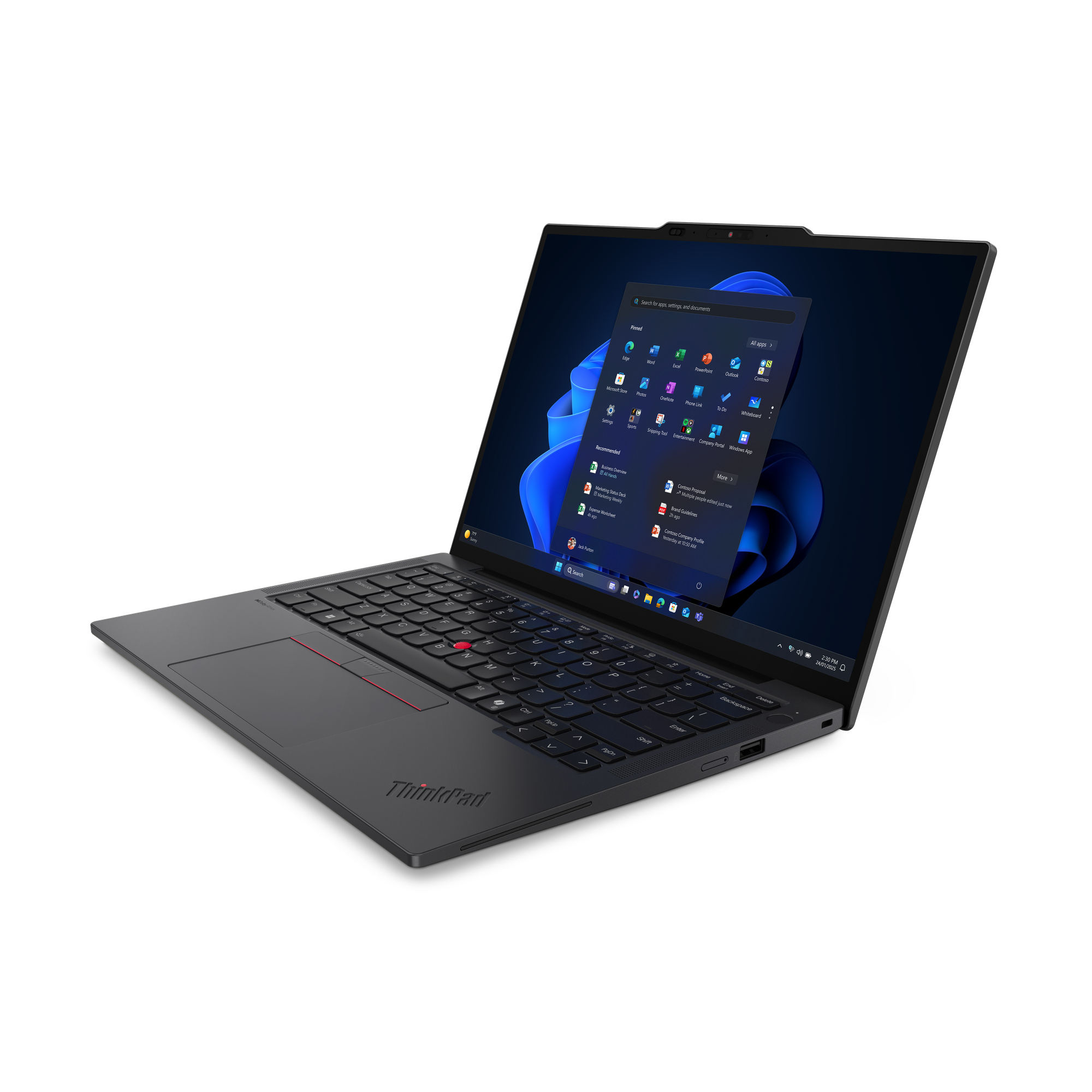 Lenovo ThinkPad X13 Gen 6 (Intel) Intel Core Ultra 5 225U Laptop 33,8 cm (13.3") WUXGA 16 GB LPDDR5x-SDRAM 512 GB SSD Wi-Fi 6E (802.11ax) Windows 11 Pro Engels Zwart - Afbeelding 5