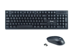 Equip 245222 toetsenbord Inclusief muis Kantoor RF Draadloos QWERTY Portugees Zwart
