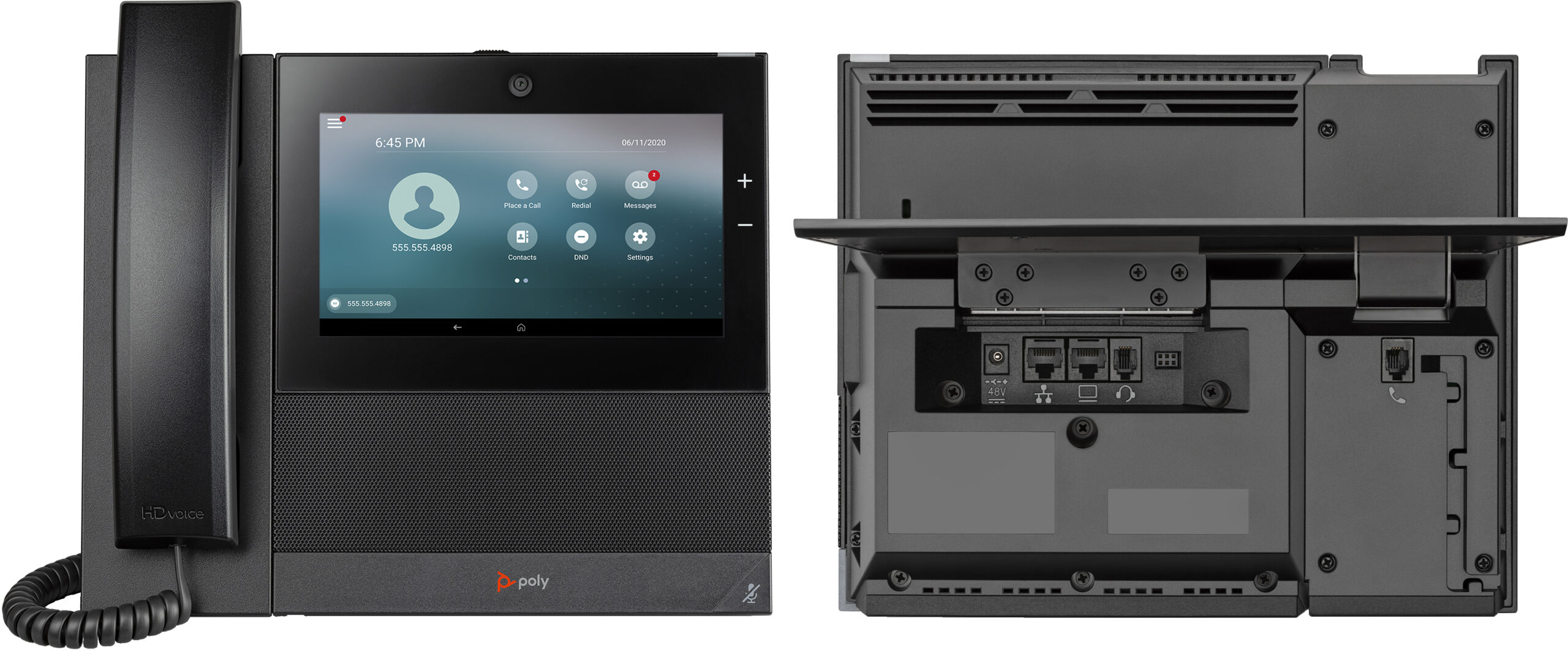 HP Poly Poly CCX 700 Business Media Phone met ondersteuning voor Open SIP en PoE