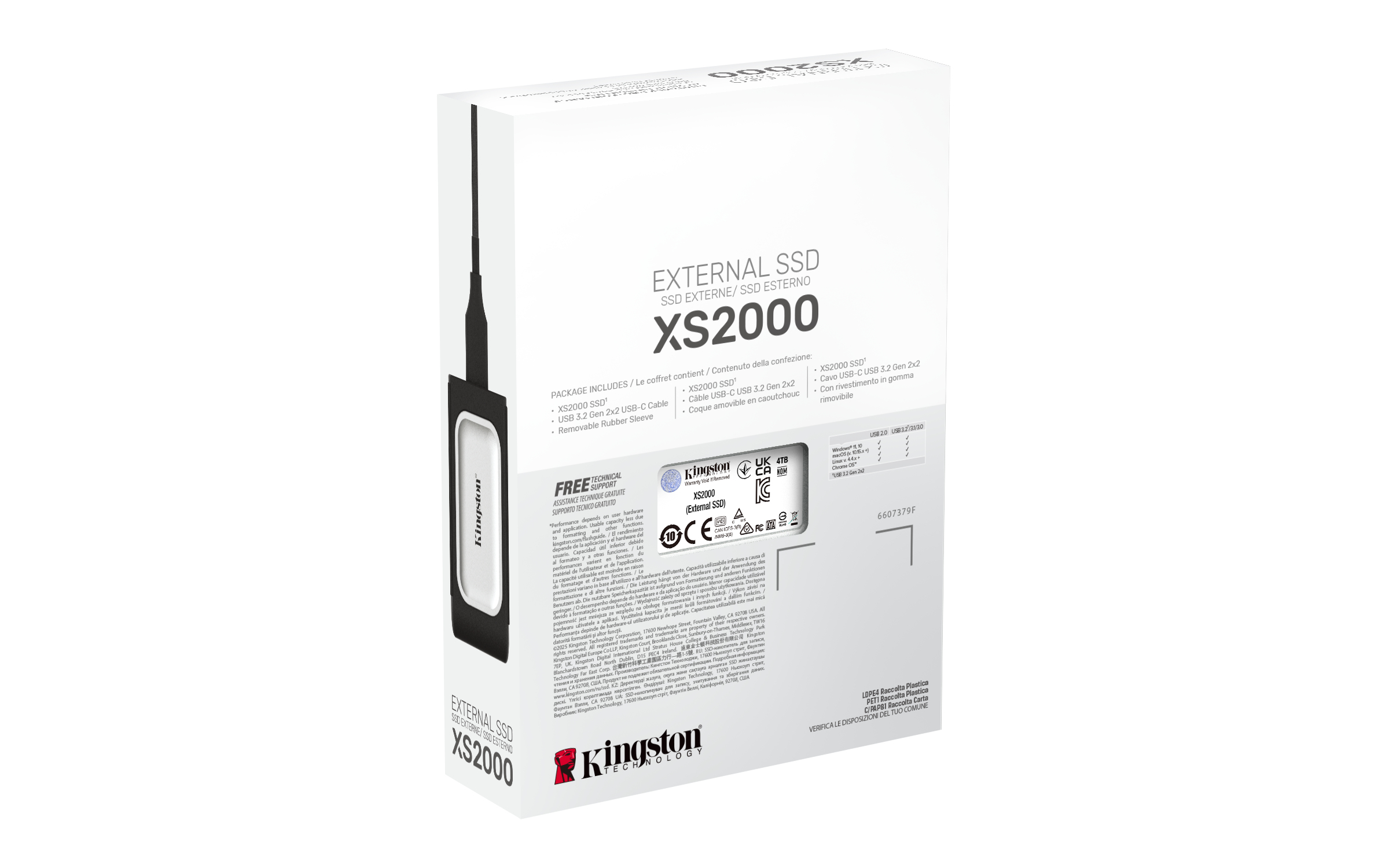 Kingston Technology 4000G Draagbare SSD XS2000 - Afbeelding 8