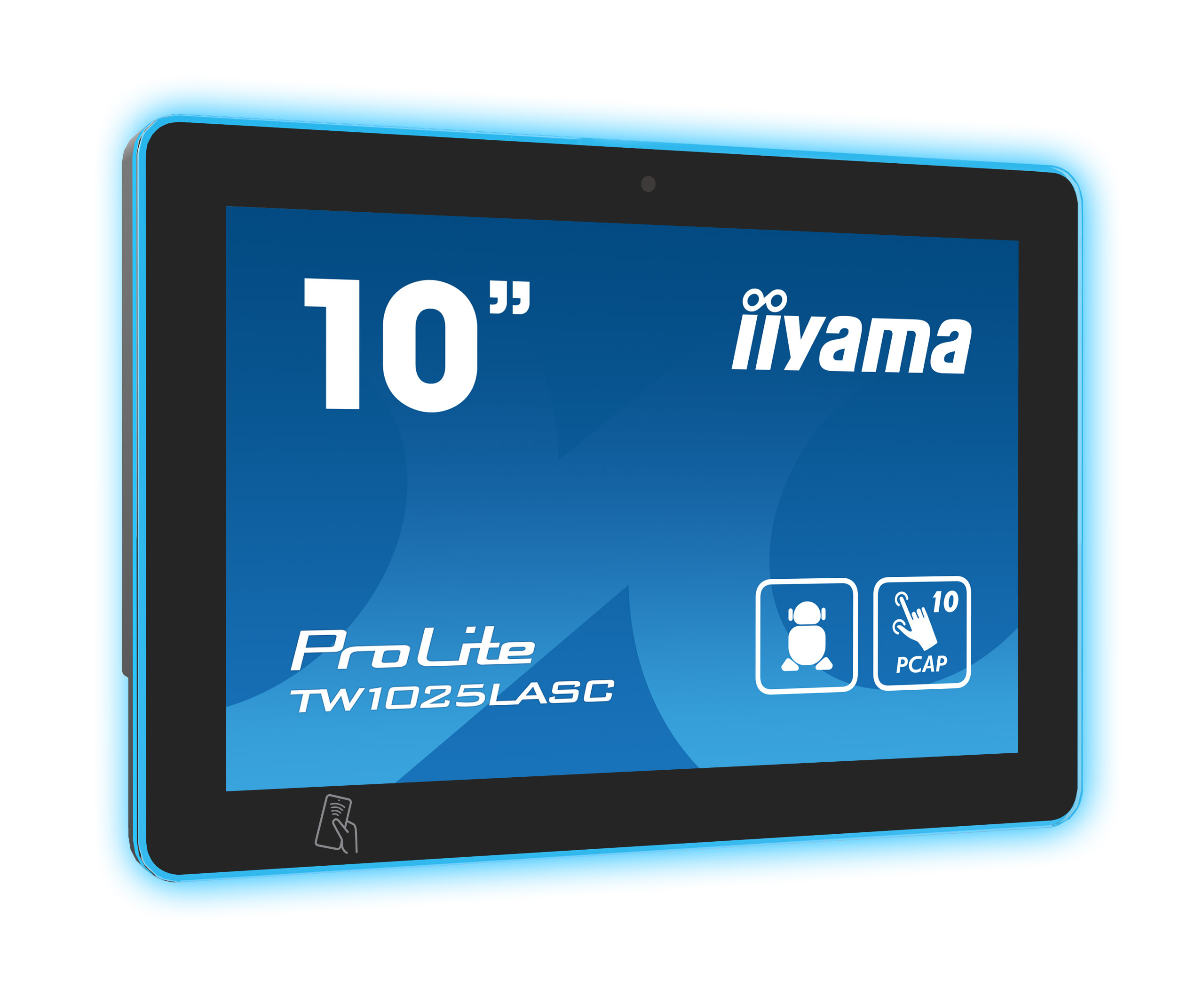 iiyama TW1025LASC-B1PNR scherm voor vergaderzalen 25,6 cm (10.1") 1280 x 800 Pixels LED 802.11b, 802.11g, Wi-Fi 4 (802.11n) Zwart Kunststof Bluetooth