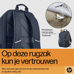 HP Travel 15,6 Laptop Backpack, 18 liter, Iron Grey - Afbeelding 8