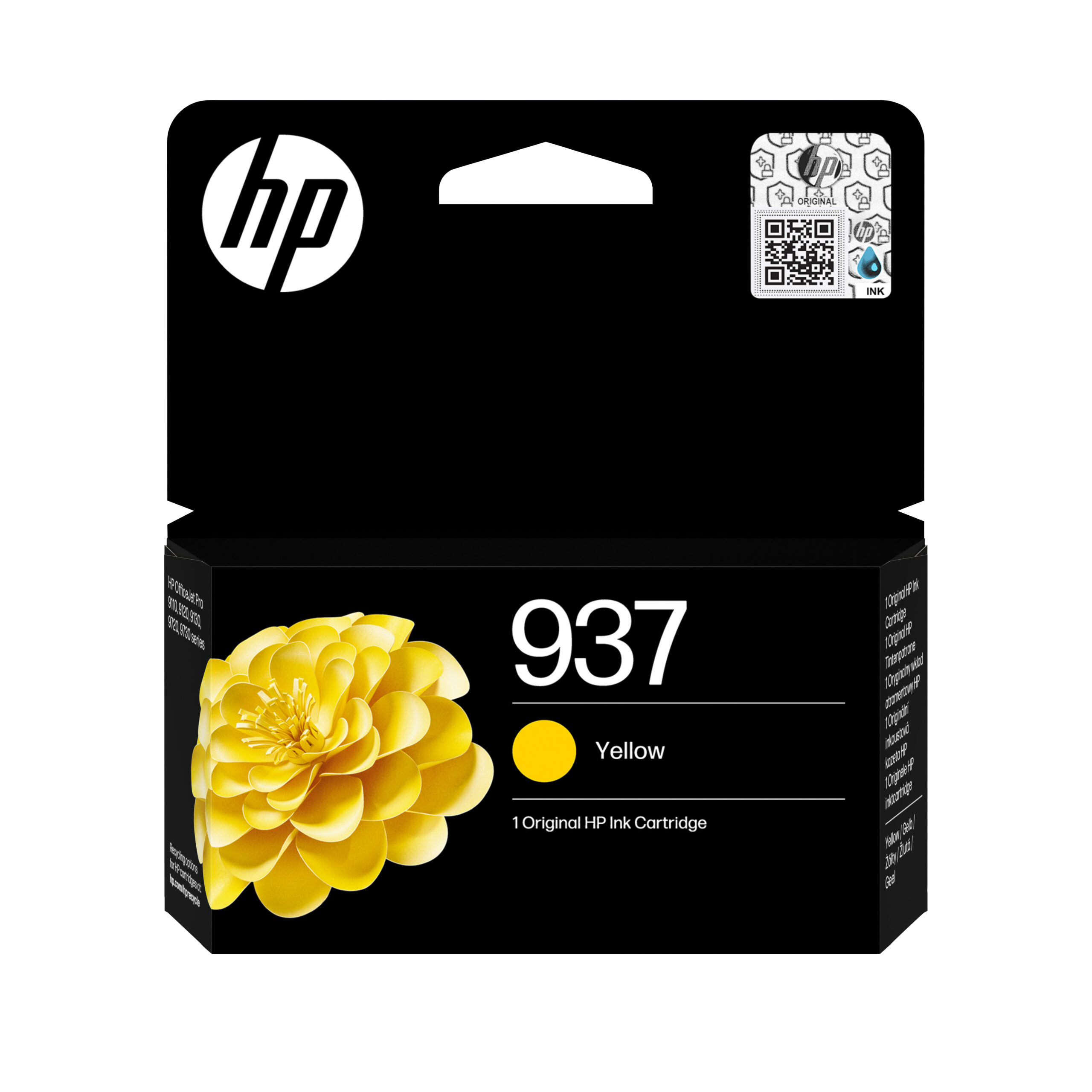 HP 937 originele gele inktcartridge - Afbeelding 2