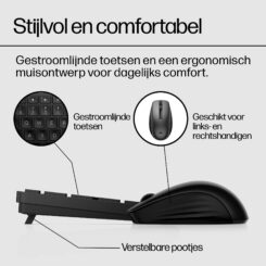 HP 650 draadloze toetsenbord- en muiscombinatie - Afbeelding 6