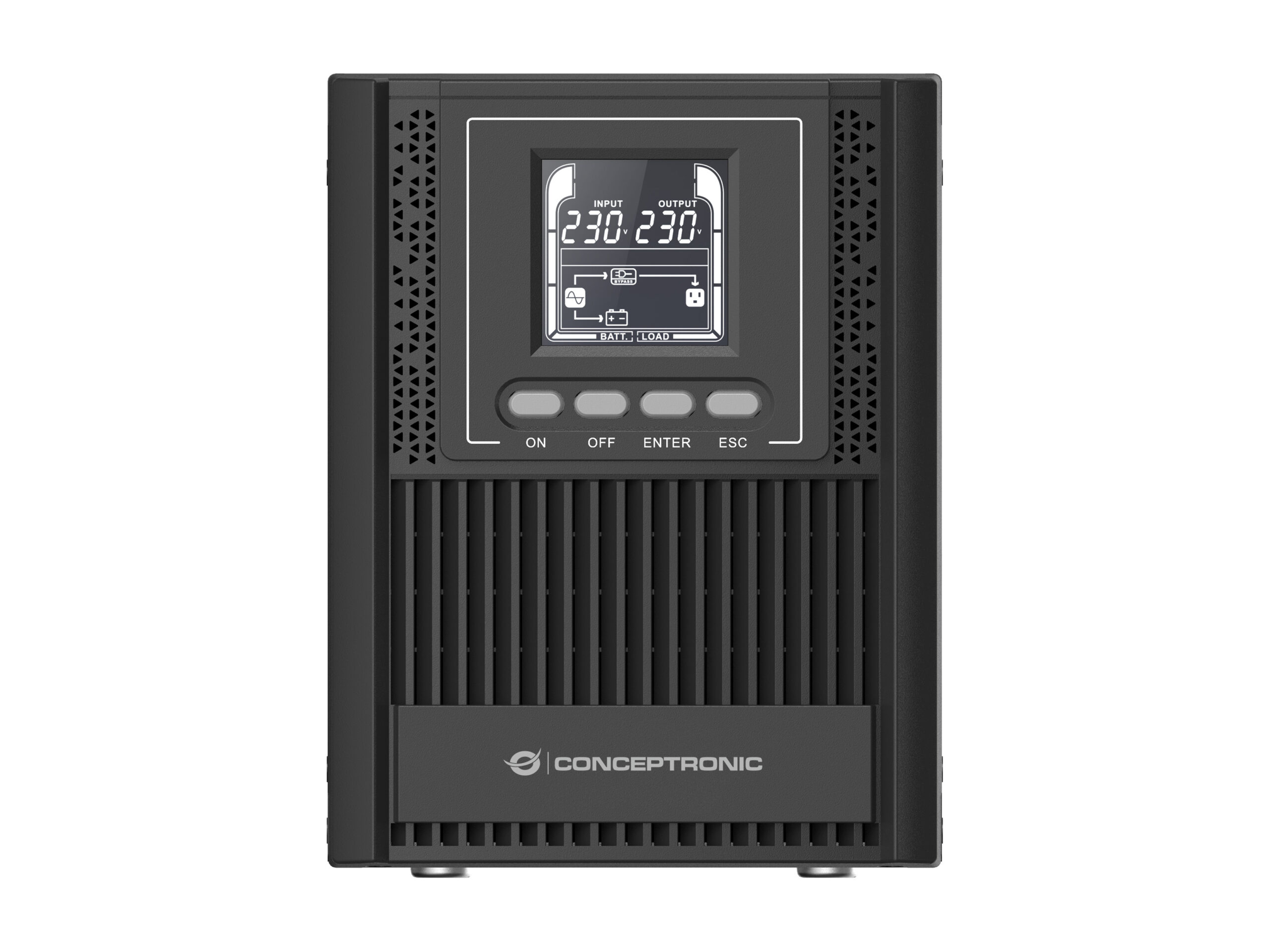 Conceptronic ZEUS52ES1K UPS Dubbele conversie (online) 1 kVA 900 W 3 AC-uitgang(en) - Afbeelding 3