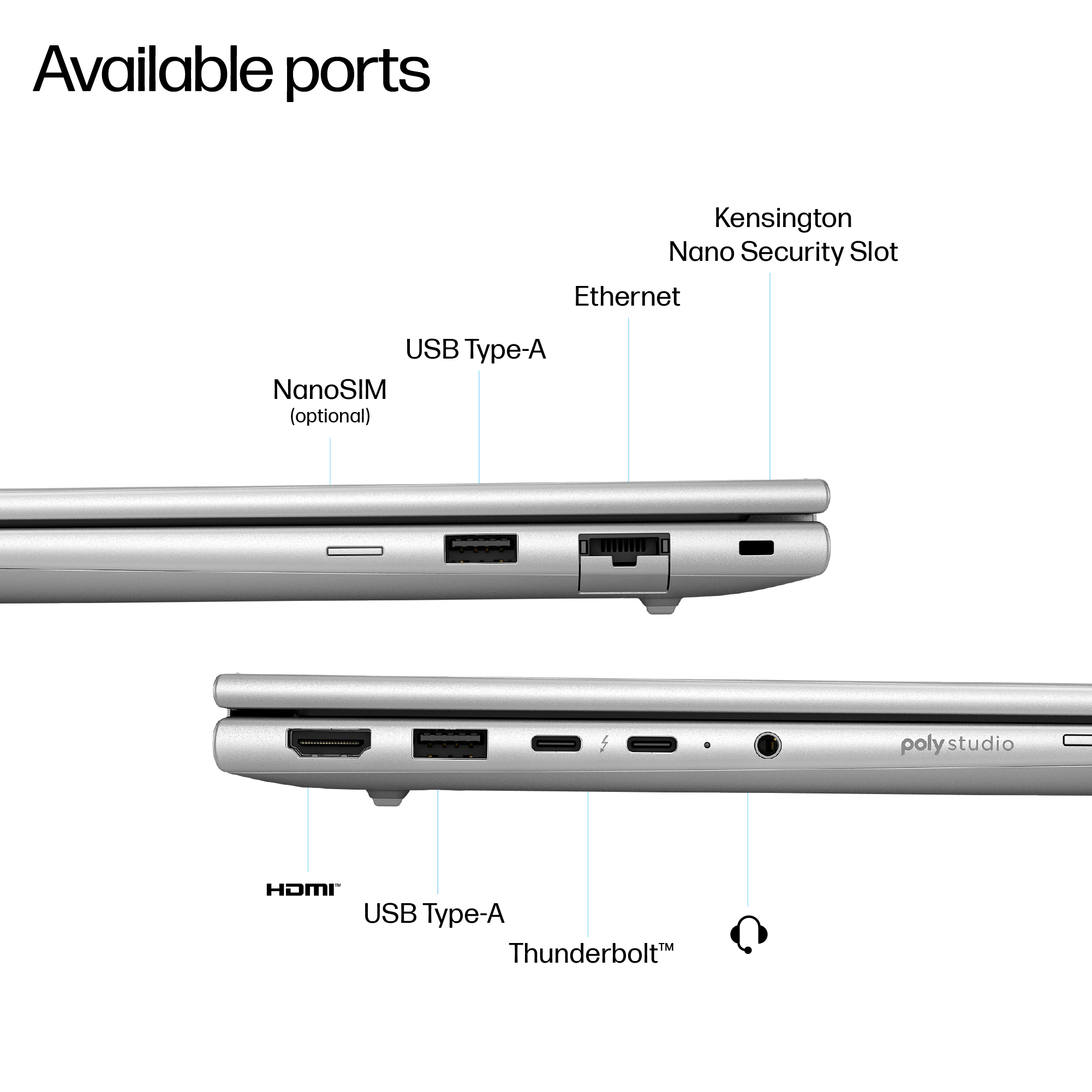 HP EliteBook 6 G1i 14 AI Intel Core Ultra 5 225U Laptop 35,6 cm (14") WUXGA 16 GB DDR5-SDRAM 512 GB SSD Wi-Fi 6E (802.11ax) Windows 11 Pro AI PC Zilver - Afbeelding 15