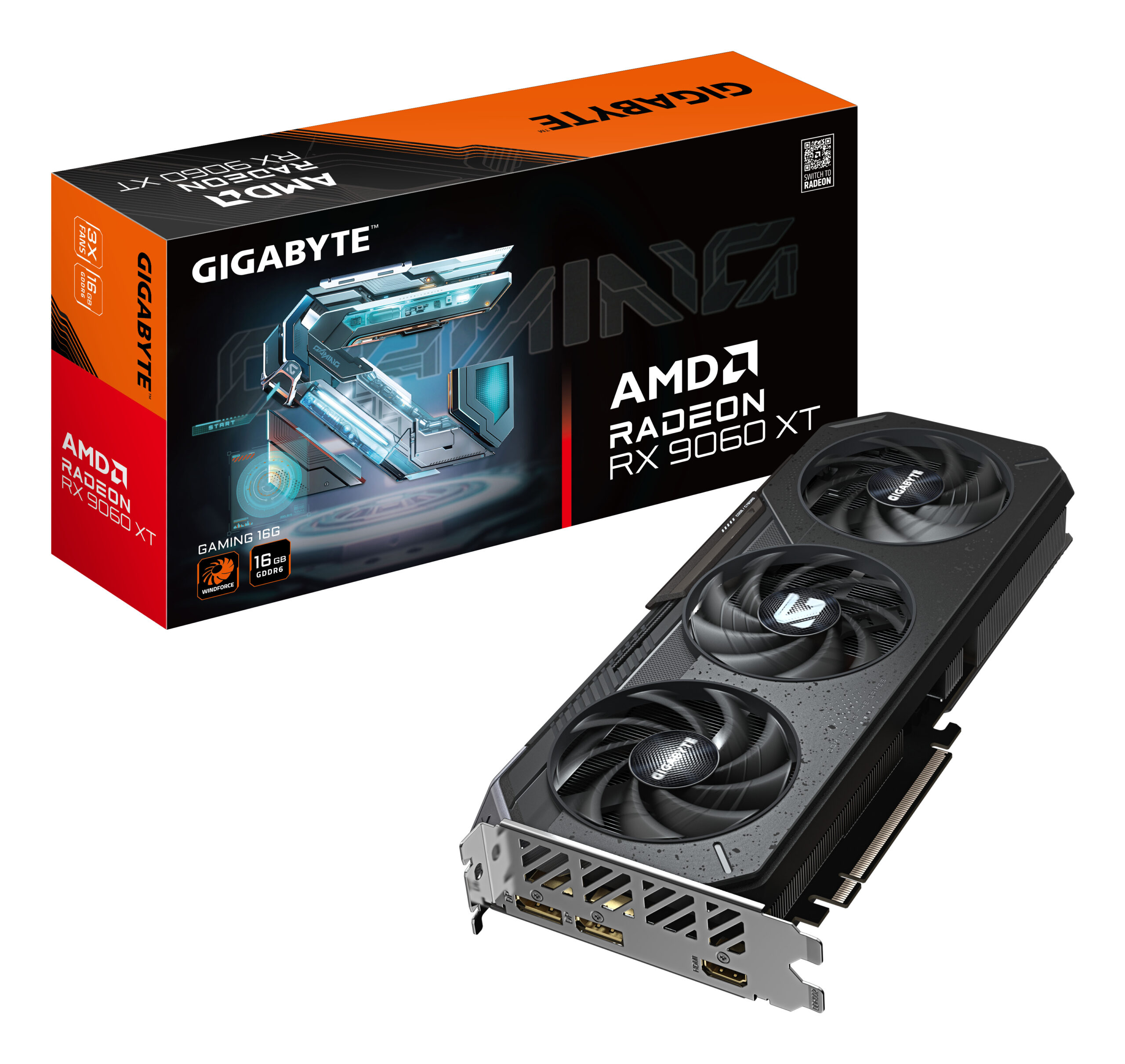 GIGABYTE Radeon RX 9060 XT GAMING 16G AMD 16 GB GDDR6 - Afbeelding 2