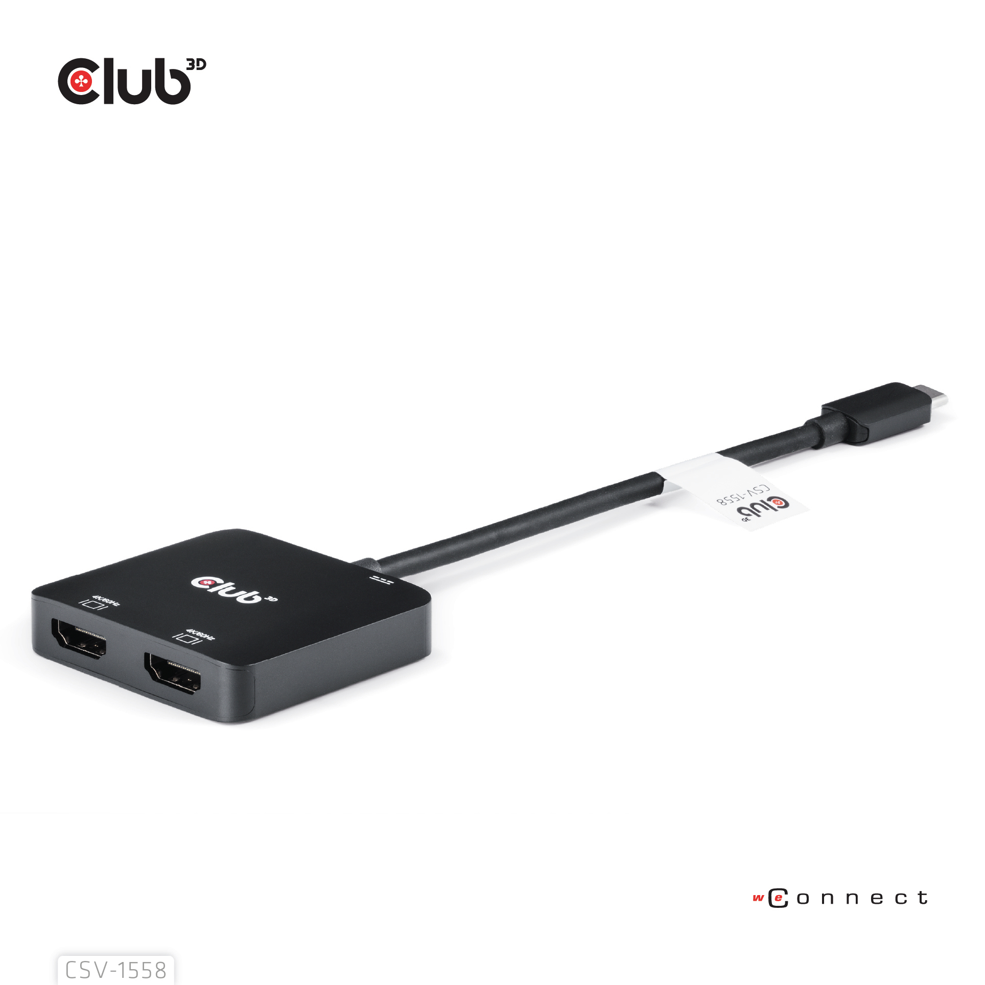 CLUB3D USB-C® Hub to Dual HDMI™ 4K60Hz M/F+PD3.0 100 Watt - Afbeelding 7