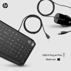 HP Pavilion 9DF28AA#AC0 toetsenbord Inclusief muis Universeel USB Zwart - Afbeelding 9