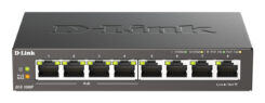 D-Link DGS-1008P/E netwerk-switch Unmanaged L2 Gigabit Ethernet (10/100/1000) Power over Ethernet (PoE) Desktop Zwart