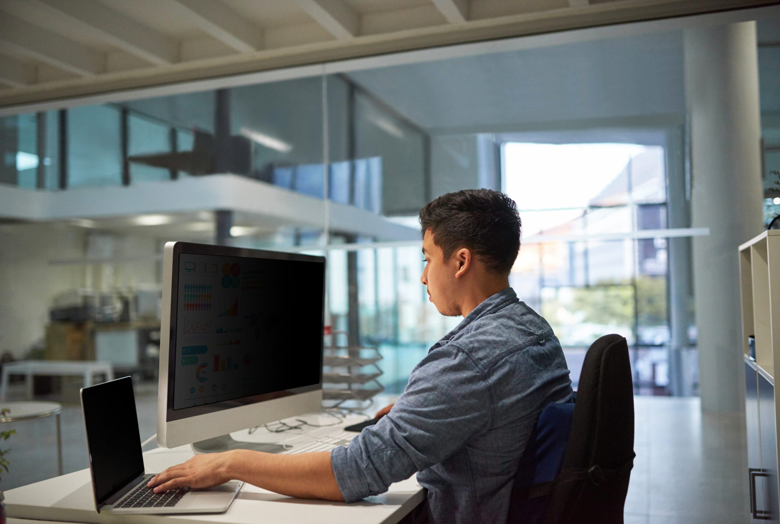 3M Privacy Filter voor 23in Monitor, 16:9, PF230W9B - Afbeelding 4