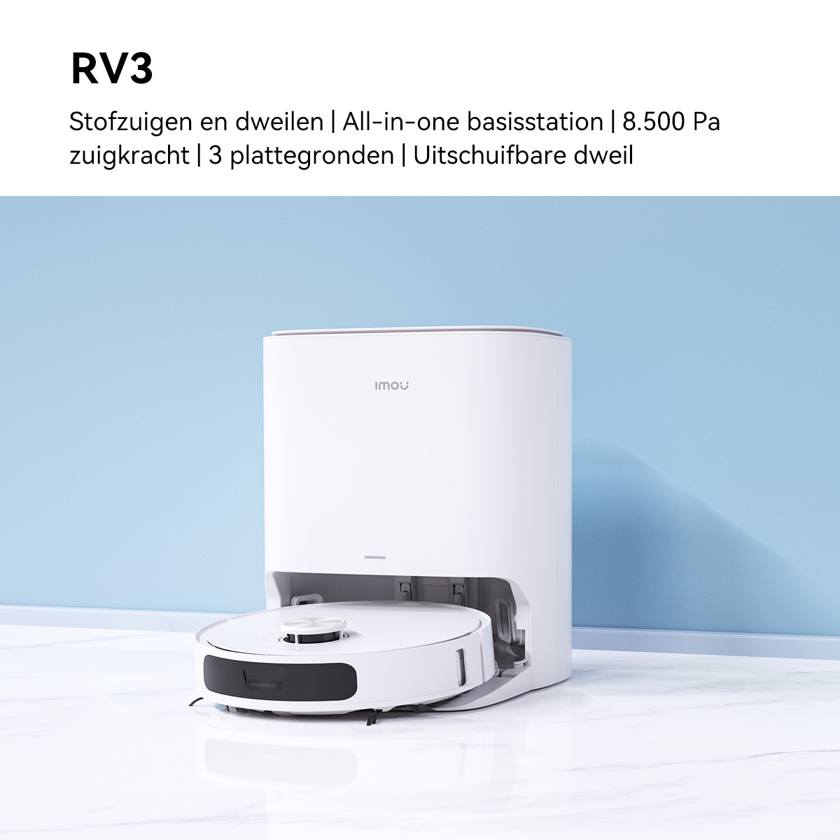 Imou RV3 0,32 l Stofzak Wit - Afbeelding 11