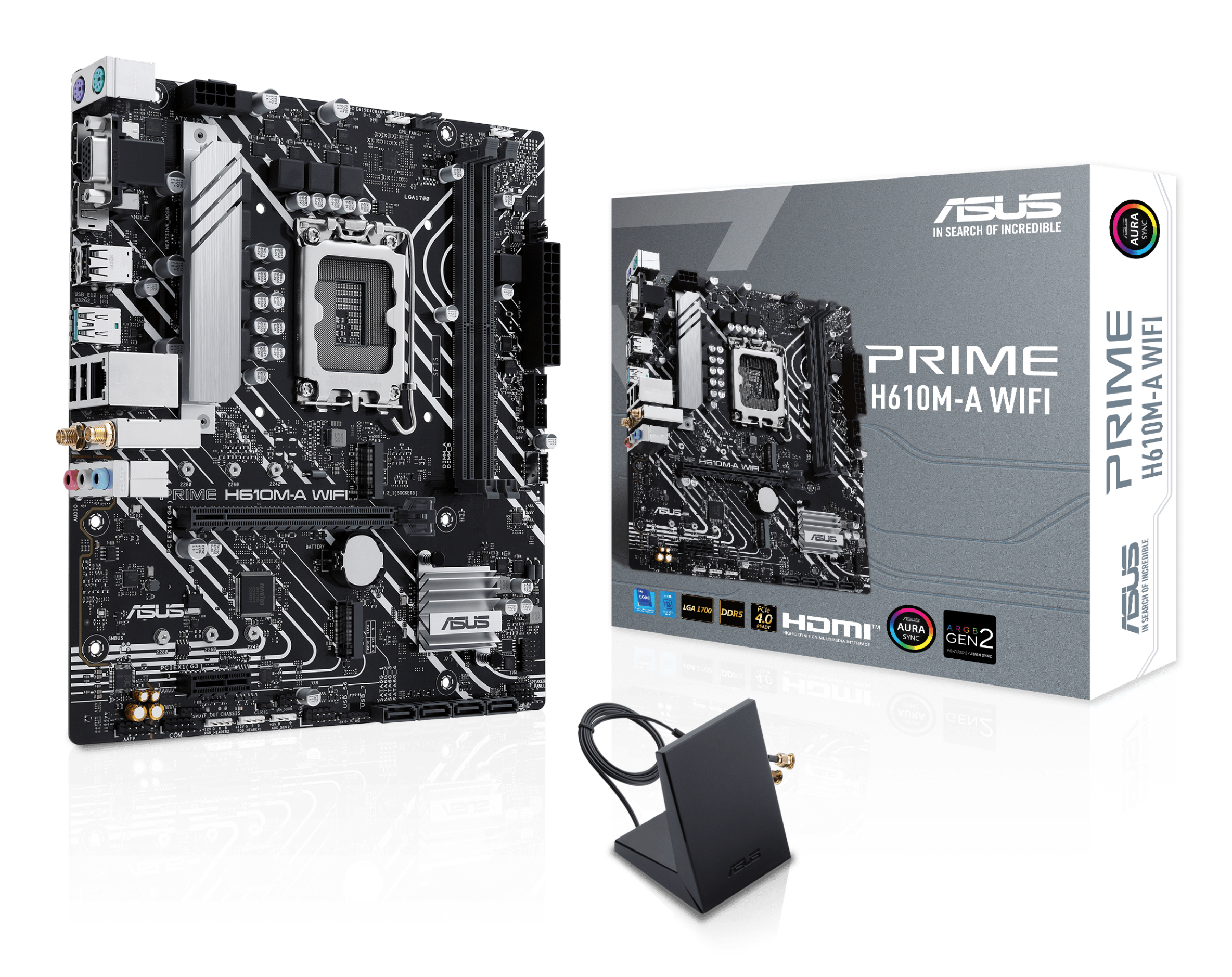 ASUS PRIME H610M-A WIFI Intel H610 LGA 1700 micro ATX - Afbeelding 2