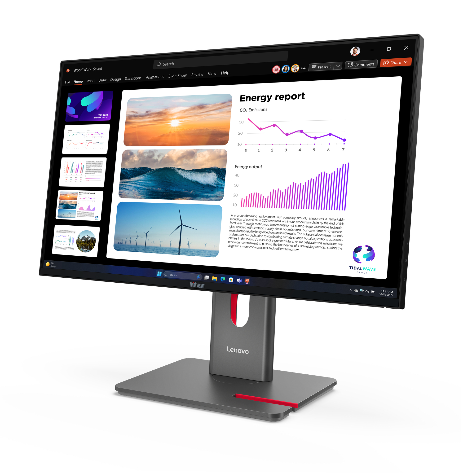 Lenovo ThinkVision P24Q-40 Monitor - Afbeelding 4