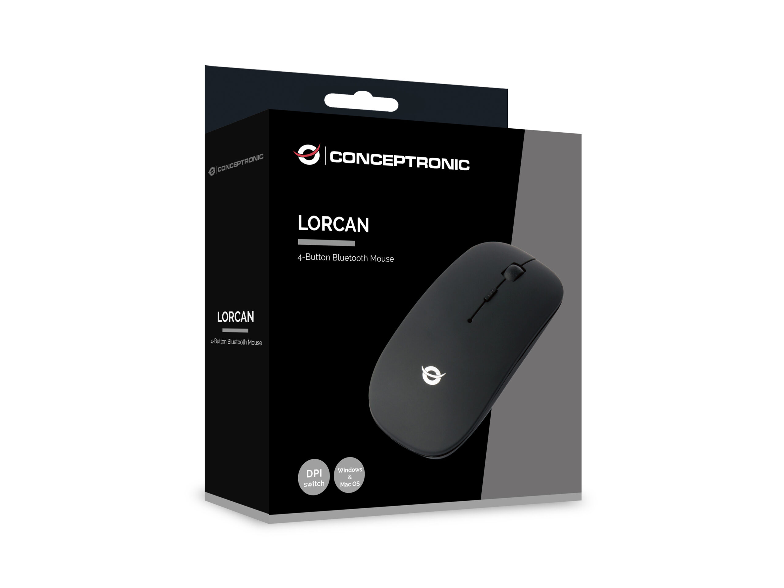 Conceptronic LORCAN01B muis Kantoor Ambidextrous Bluetooth Optisch 1600 DPI - Afbeelding 6