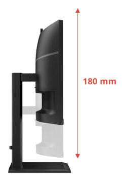 AOC CU34E4CW/75 computer monitor 86,4 cm (34") 3440 x 1440 Pixels Zwart - Afbeelding 4