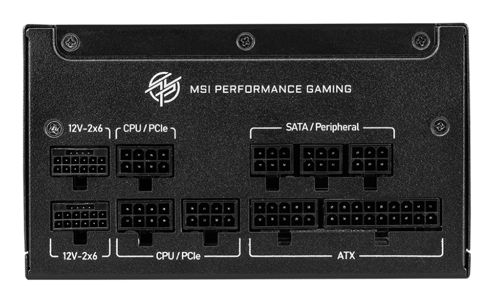 MSI MPG A850GS PCIE5 power supply unit 850 W 24-pin ATX ATX Zwart - Afbeelding 3