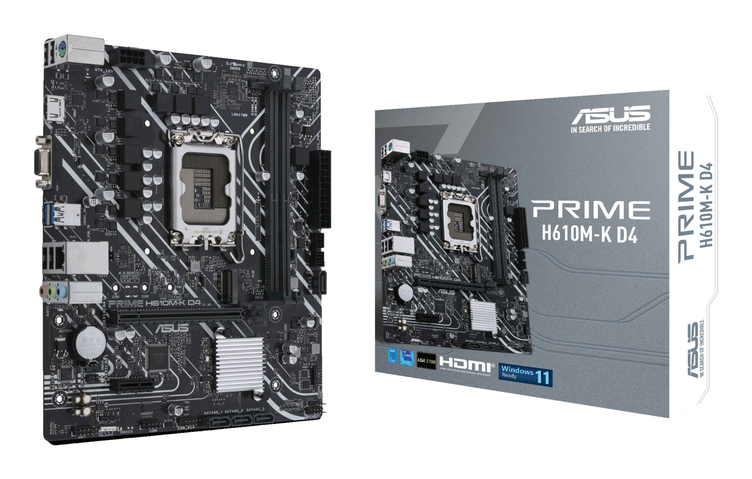ASUS PRIME H610M-K D4 Intel H610 LGA 1700 micro ATX - Afbeelding 2
