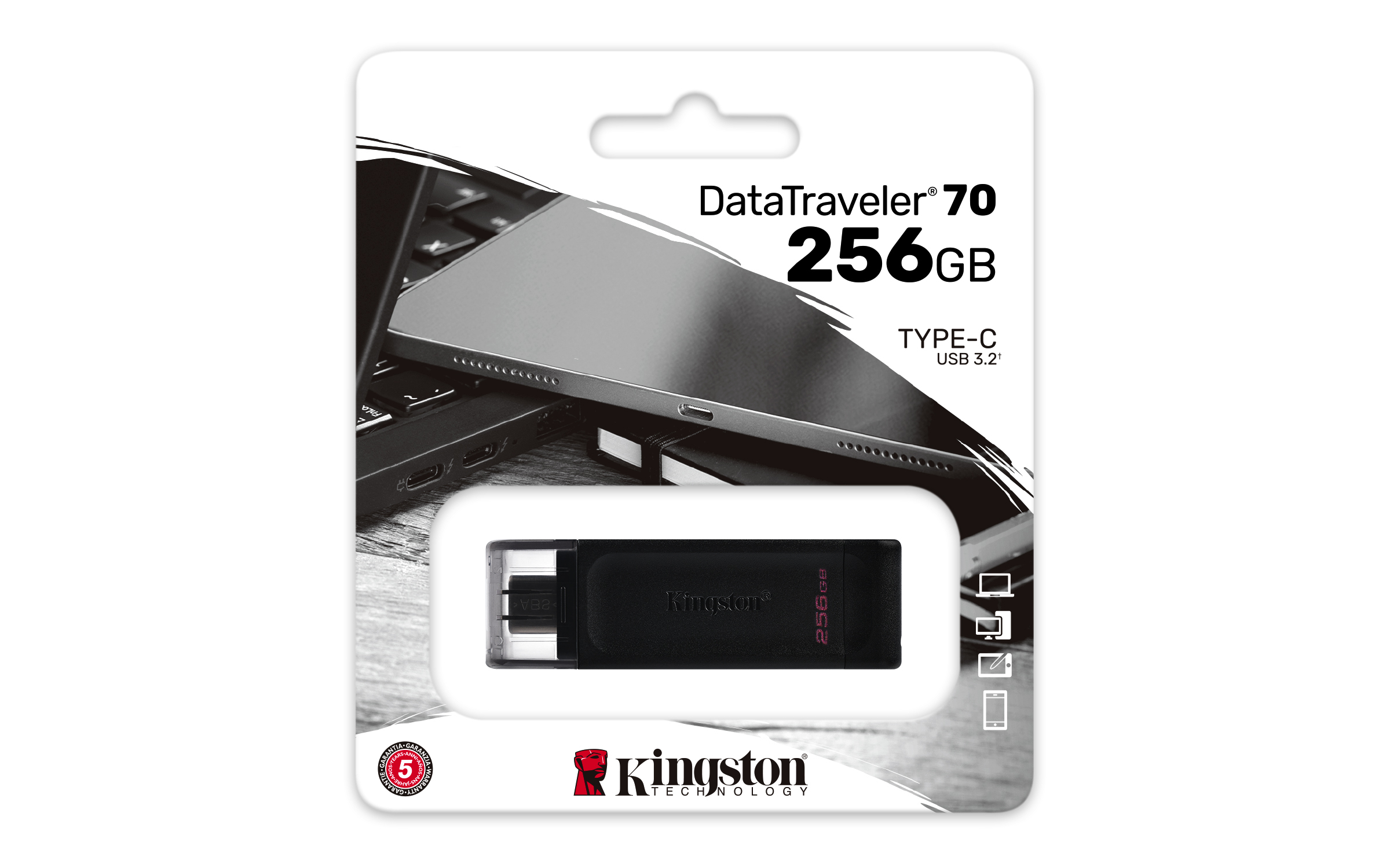 Kingston Technology DataTraveler 256GB USB-C 3.2 Gen 1 70 - Afbeelding 6