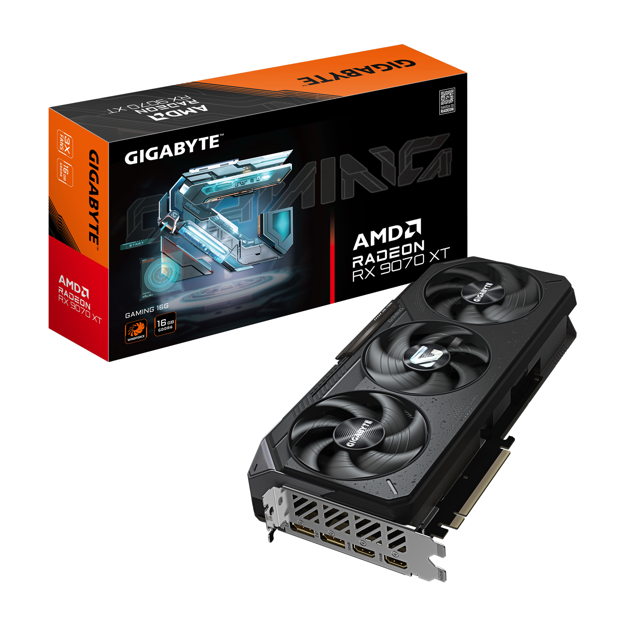 GIGABYTE Radeon RX 9070 XT GAMING 16G AMD 16 GB GDDR6 - Afbeelding 2
