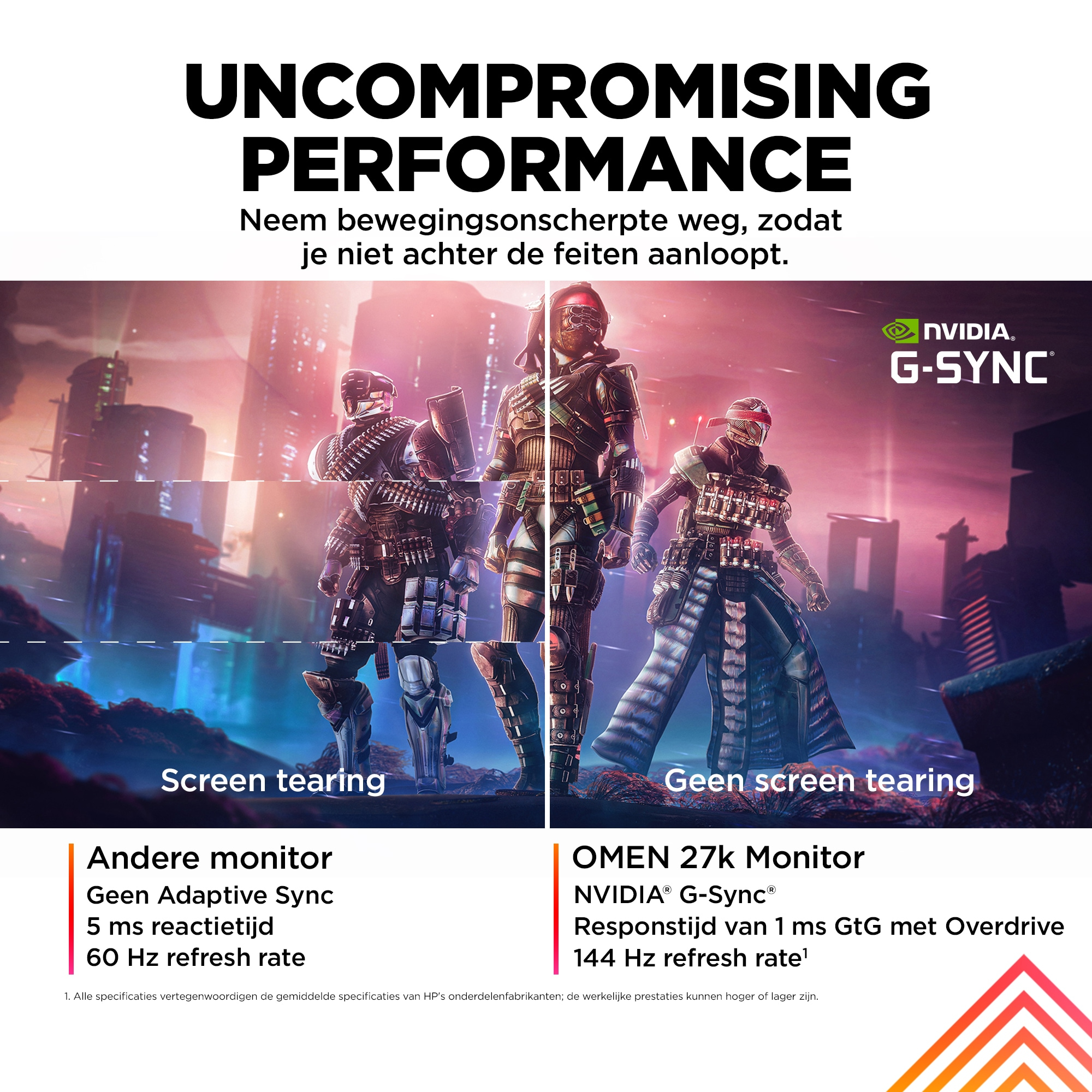 OMEN by HP 27 inch UHD 144 Hz gamingmonitor - OMEN 27k - Afbeelding 18