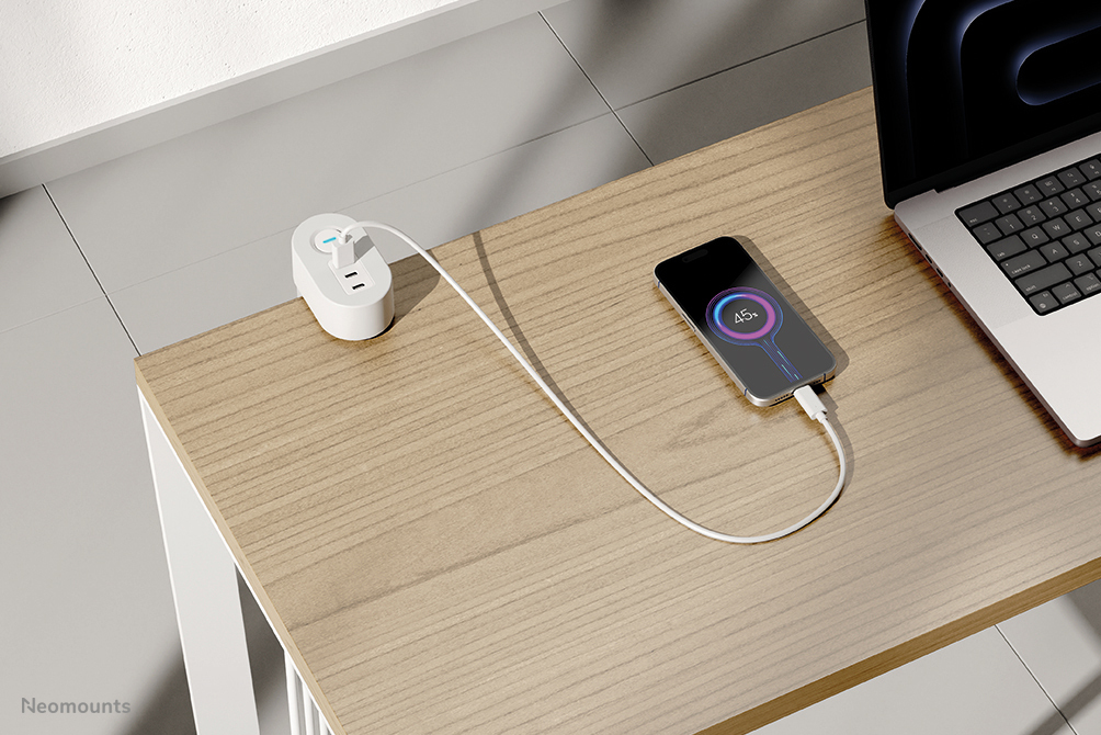 Neomounts DS22-840WH6 Bureaucontactdoos met klem en USB-C en USB-A poorten - Quick-charge - Afbeelding 15