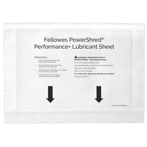 Fellowes 4025601 papierversnipperaaraccessoire Smeermiddelbladen 10 stuk(s) - Afbeelding 2