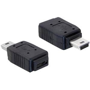 DELOCK USB Adapter mini B -> micro A+B St/Bu