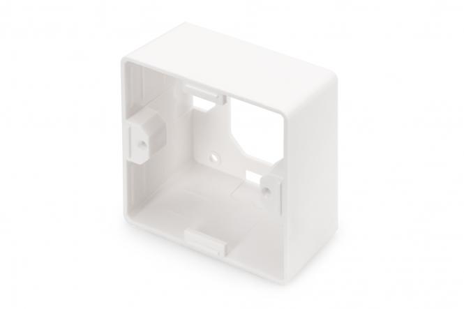 DIGITUS Aufputzdose voor Frontplatten 80x80 Reinweiß D-Layout