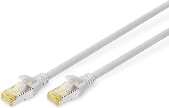 DIGITUS Patchkabel Cat6a S/FTP 2xRJ45 20.0m grijs afgeschermd