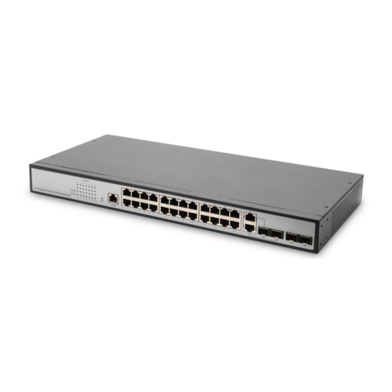 DIGITUS Switch 24-Port Gigabit Managed zwart