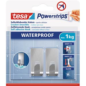 tesa Powerstrips Waterproof Haken S Zoom metall