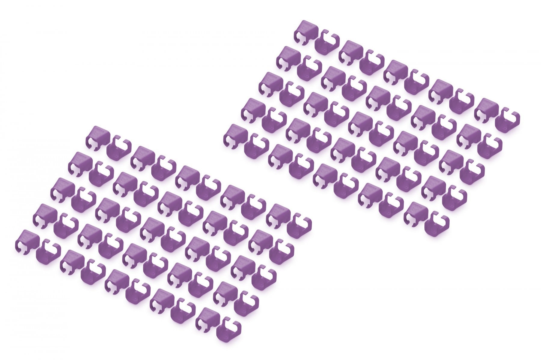 DIGITUS Farbclips voor Patchkabel 100 Stk. Violett