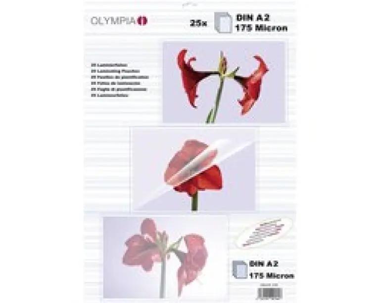 Olympia Laminierfolien DIN A2, 25 stuks 175 Mic