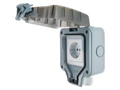 Schwaiger Außensteckdose IP66 1-Fach Schuko-Unterputzdose