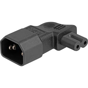 DELOCK Netzadapter IEC 60320 - C14 auf C7, stekker / verloop stekker