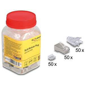 DELOCK RJ45 Modularer stekker Cat.6A met Knickschutztülle
