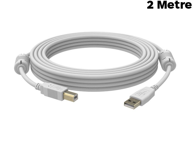 VISION 2m White USB 2.0 cable