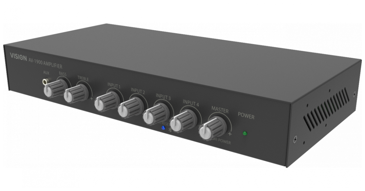 VISION 2x50w Mixer Amplifier - 4 inputs