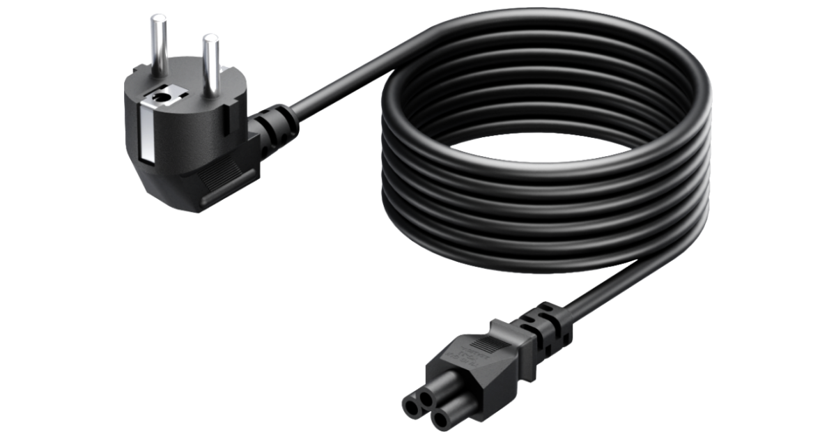VISION 3m Black EU Cloverleaf Power cbl