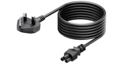 VISION 3m Black UK Cloverleaf Power cbl
