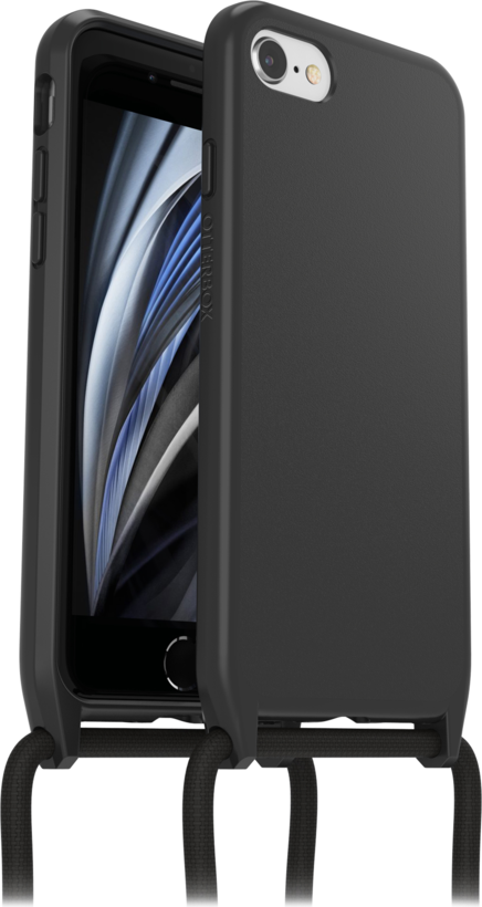 React Necklace iPhone SE 3/2nd 8/7 BLK