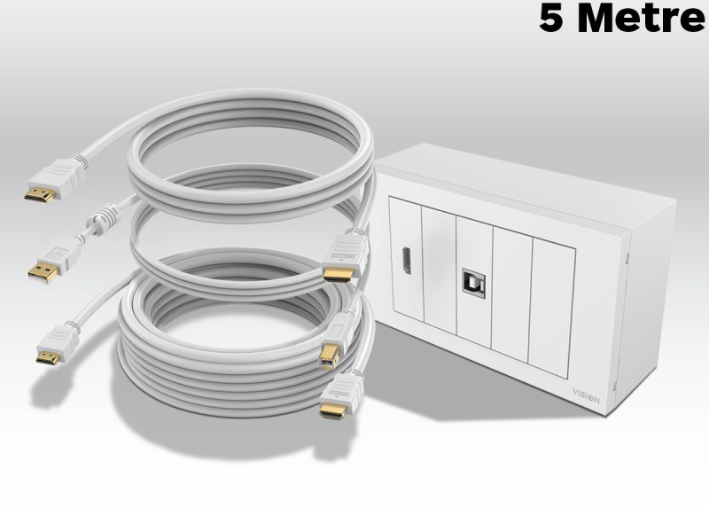 VISION 4K Techconnect Faceplate Pack 5m