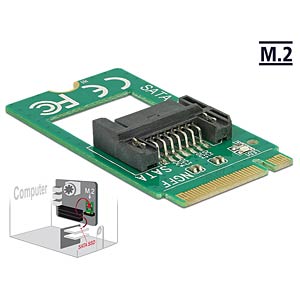 Adapter Delock 67pin M.2 Key B -> SATA 7Pin St/St