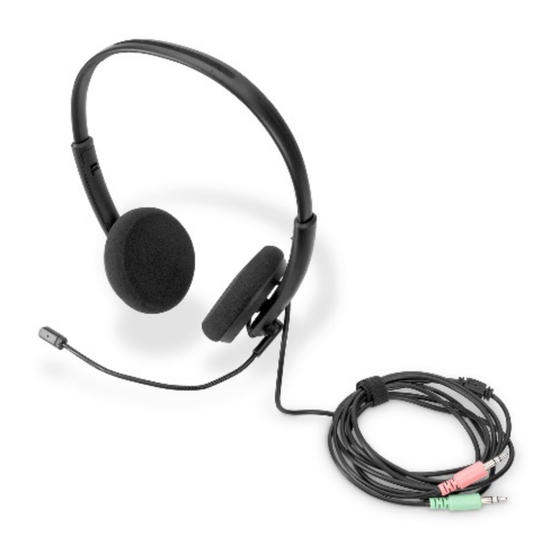 DIGITUS On Ear Office Headset met Geräuschred. 3,5 mm Stereo