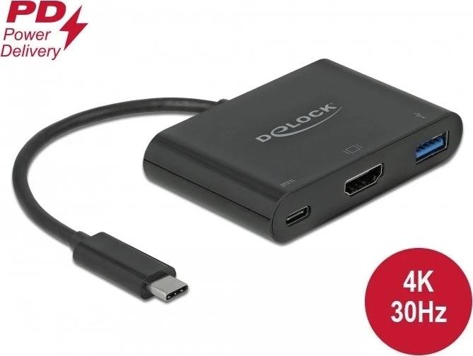 DELOCK USB Type-C Adapter > HDMI 4K 30Hz USB Type-A/C PD