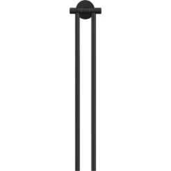 tesa MOON BLACK Handtuchhalter 2-armig mat inkl. Klebelös.