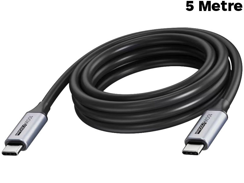 VISION 5m Black USB-C Cable