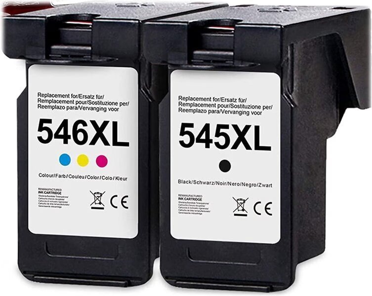 G&G XL-Patronen 2er Set kompatibel mit Canon 546XL/545XL
